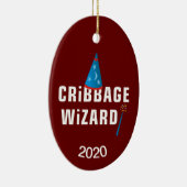 Cribbage Wizard Keramik Ornament (Rechts)
