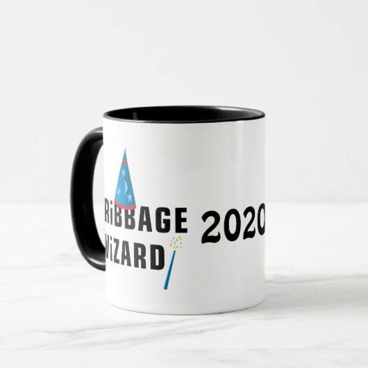 Cribbage Wizard Tasse (Vorderseite Links)