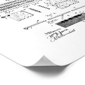 Cribbbage Board Patent Poster (Ecke)