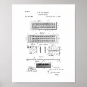 Cribbbage Board Patent Poster (Vorne)
