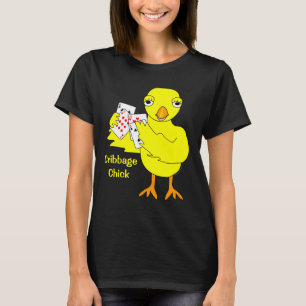 Cribbbage Chick Text T-Shirt