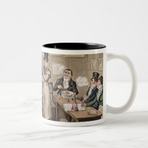 Cribbs Wohnzimmer: Tom, der Jerry und Logik t Zweifarbige Tasse