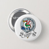 Crichton Clan-Abzeichen Button (Vorne & Hinten)