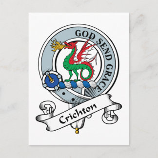 Crichton Clan Abzeichen Postkarte