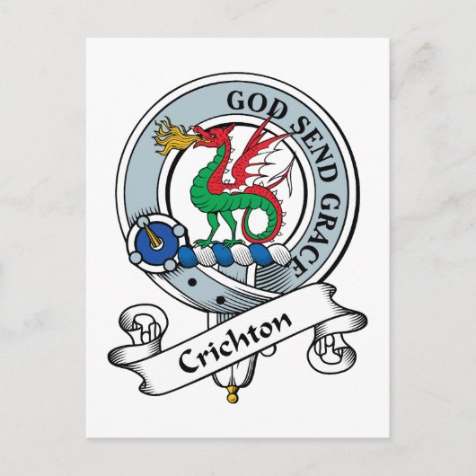 Crichton Clan Abzeichen Postkarte (Vorderseite)