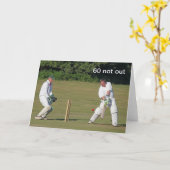 Cricket 60. Geburtstagskarte Karte (Gelbe Blume)