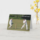 Cricket 70. Geburtstagskarte Karte (Gelbe Blume)