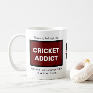 Cricket Addict Hinzufügen des Monogramms für Ihren Kaffeetasse