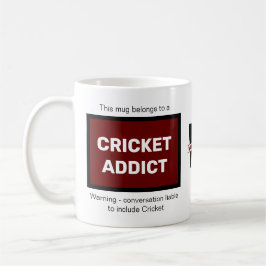 Cricket Addict Hinzufügen des Monogramms für Ihren Kaffeetasse
