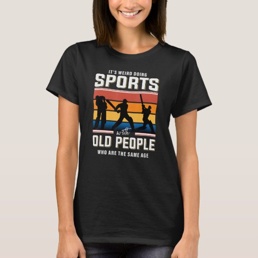 Cricket-Altersrente T-Shirt (Vorderseite)