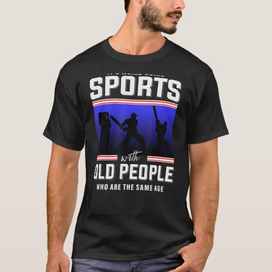 Cricket-Altersrente T-Shirt (Vorderseite)