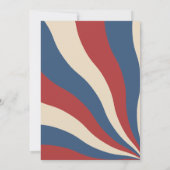 Cricket American Flag Spiel auf Kindergeburtstag Einladung (Rückseite)