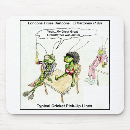 Cricket Anmachsprüche Lustig Mousepad (Vorne)