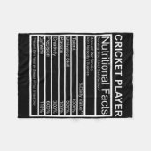 Cricket Apparel Cricket Lover Gift Cricket Player  Fleecedecke (Vorderseite (Horizontal))