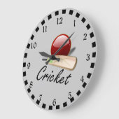 Cricket Ball, beliebtes Design Große Wanduhr (Winkel)