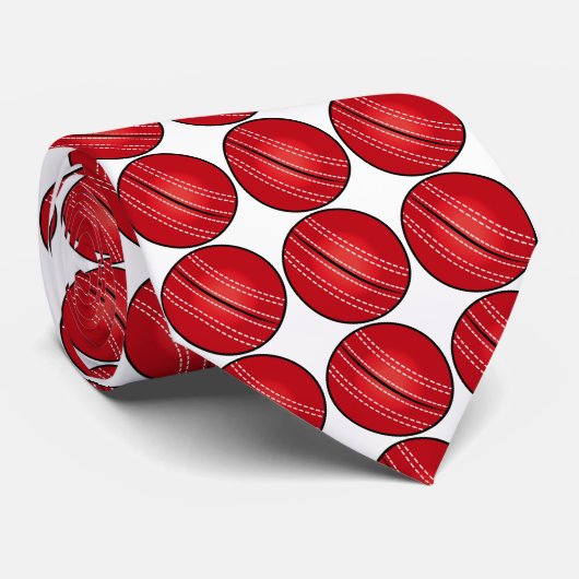 Cricket Ball Neck Tie Krawatte (Gerollt)