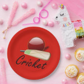 Cricket Ball, Pappteller (Party)
