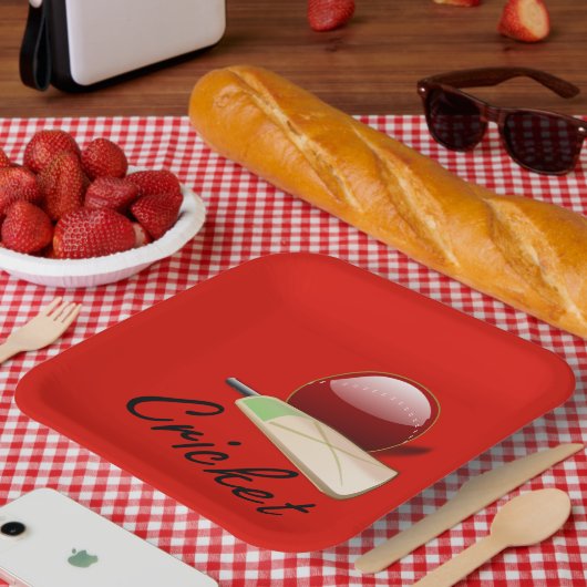 Cricket Ball, Pappteller (Picknick)