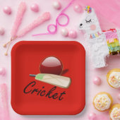 Cricket Ball, Pappteller (Party)