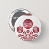 Cricket Ball Print des Sportlover Button (Vorne & Hinten)