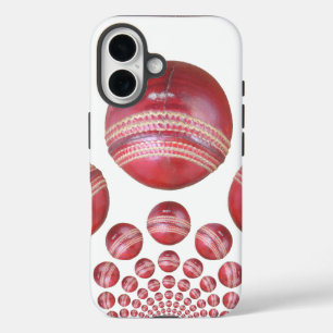 Cricket Ball Print des Sportlover iPhone 16 Hülle