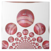 Cricket Ball Print des Sportlover Fliese (Vorderseite)