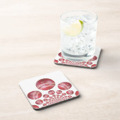 Cricket Ball Print des Sportlover Getränkeuntersetzer (Rechte Seite)