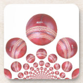 Cricket Ball Print des Sportlover Getränkeuntersetzer (Vorderseite)