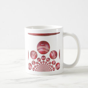 Cricket Ball Print des Sportlover Kaffeetasse