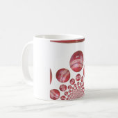 Cricket Ball Print des Sportlover Kaffeetasse (Vorderseite Links)