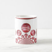 Cricket Ball Print des Sportlover Kaffeetasse (Mittel)