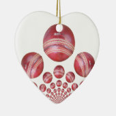 Cricket Ball Print des Sportlover Keramikornament (Rechts)