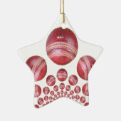 Cricket Ball Print des Sportlover Keramikornament (Rechts)