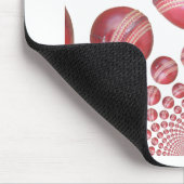 Cricket Ball Print des Sportlover Mousepad (Ecke)
