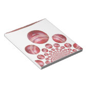 Cricket Ball Print des Sportlover Notizblock (angewinkelt)