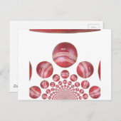 Cricket Ball Print des Sportlover Postkarte (Vorne/Hinten)