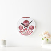 Cricket Ball Print des Sportlover Runde Wanduhr (Zuhause)
