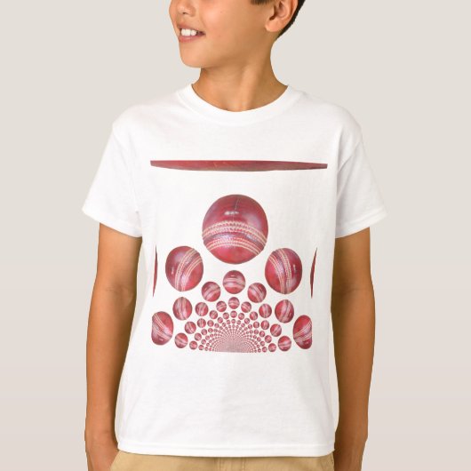 Cricket Ball Print des Sportlover T-Shirt (Vorderseite)