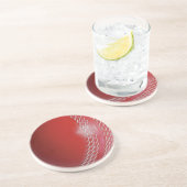 Cricket Ball Red Anpassen mit Ihrem Namen Getränkeuntersetzer (Seite)