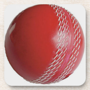 Cricket Ball Red Anpassen mit Ihrem Namen Getränkeuntersetzer