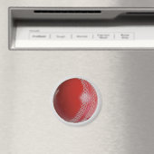 Cricket Ball Red Anpassen mit Ihrem Namen Magnet (In Situ (Geschirrspüler))