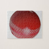 Cricket Ball Red passen sich Ihrem Namen an Puzzle (Horizontal)