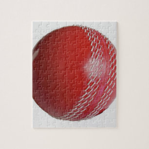 Cricket Ball Red passen sich Ihrem Namen an Puzzle