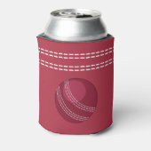Cricket Ball Seam Monogram Cricketer Dosenkühler (Kanne Rückseite)