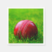 Cricket Ball Sport personalisieren Sie es mit Text Serviette (Vorderseite)