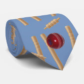 Cricket Ball und Stumps, Krawatte (Gerollt)