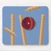 Cricket Ball und Stumps, Mousepad (Vorne)