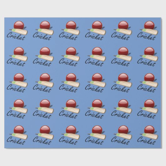 Cricket bat and ball geschenkpapier (Flach)