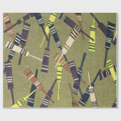 Cricket Bats Sports Geschenkpapier (Flach)