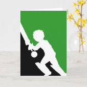 Cricket Batsman Card Karte (Gelbe Blume)